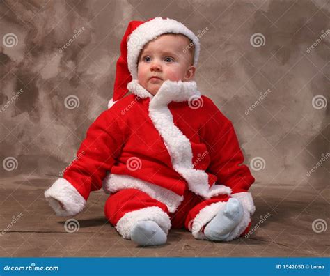 Bebê De Papai Noel Foto de Stock Imagem 1542050