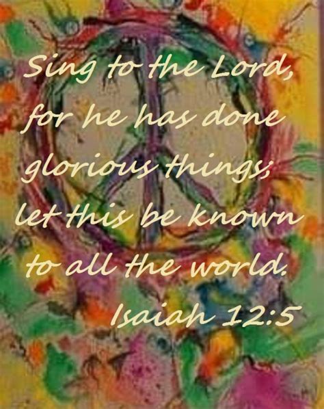 Pin By CDWcomposer On CDWcomposer Sing To The Lord Isaiah 12 Glorious