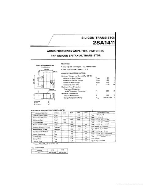 2SA1411 Datasheet PDF ETC