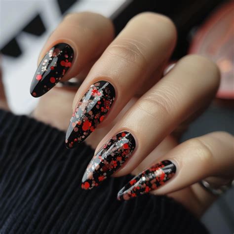 Dramatic Black And Red Nail Designs To Stun Needlestar