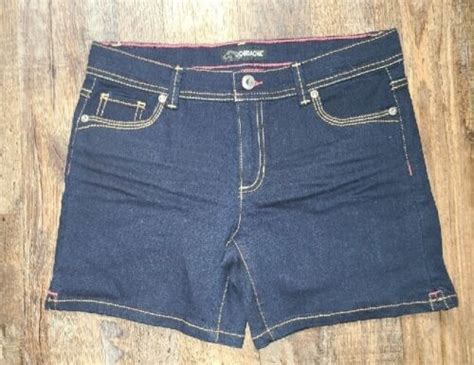 Girls Size 16 Dark Blue Jordache Jean Shorts Stretchy Euc Ebay