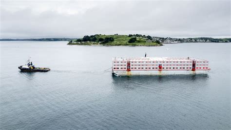 Bibby Stockholm Barge Set To House Asylum Seekers Arrives In Uk Waters