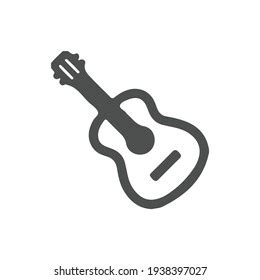 Guitar Icon Vector Acoustic Musical Instrument Stock Vector Royalty