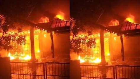 BREAKING NEWS 1 Unit Rumah Di Jalan Jati Kota Bengkulu Ludes Terbakar