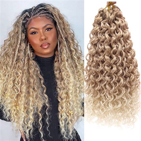 Gogo Curl Crochet Hair Inch Ombre Deep Wave Crochet Hair Synthetic