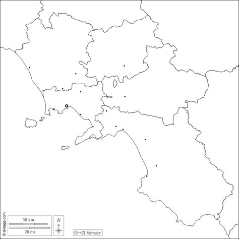 Campânia mapa livre mapa em branco livre mapa livre do esboço mapa