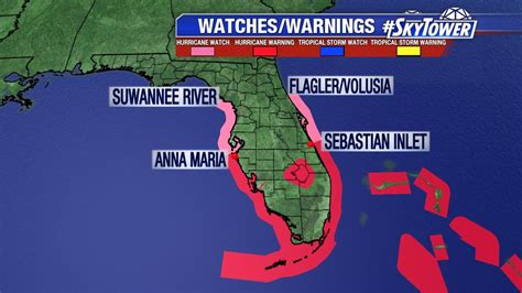 Hurricane Watches Warnings Issued For Parts Of Tampa Bay Fox 13