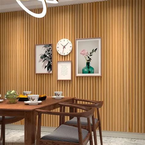 Luxury Wood Grain Moisture Proof Wall Paneling For Interiors WPC Wall