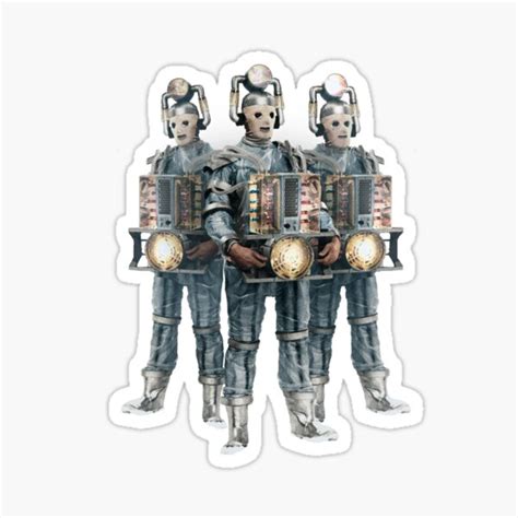 Mondan Cybermen Sticker For Sale By Andydrewz Redbubble