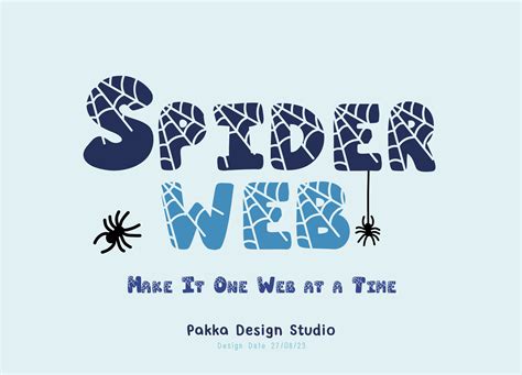 Spider Web Font By Pakka Design Studio · Creative Fabrica