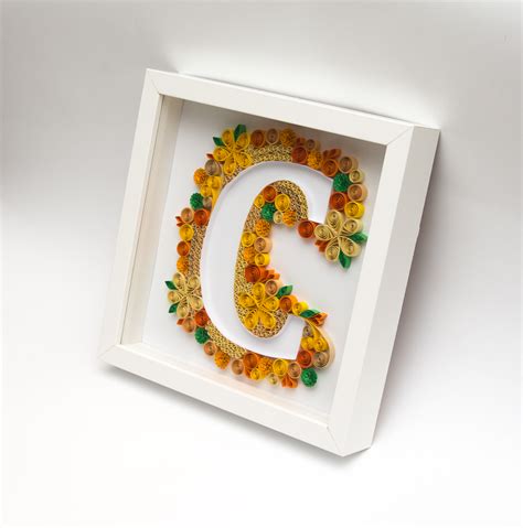 Quilled Letter C Paper Paradise