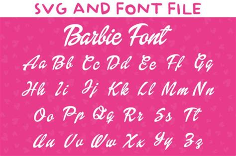 1 Barbie Alphabet Designs & Graphics