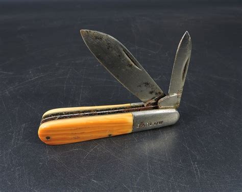 Vintage Pocket Knife Old Kutmaster Barlow Knife Kutmaster Utica Ny