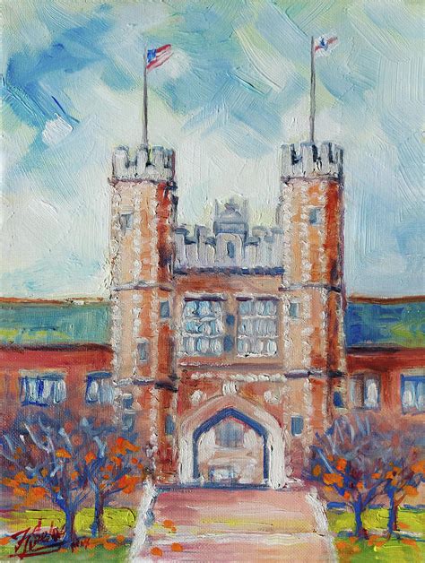 Washu In Stlouis Brookings Hall Painting By Irek Szelag Fine Art