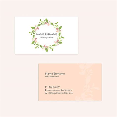 Wedding Planner Business Card – MyPagesTemplates.com