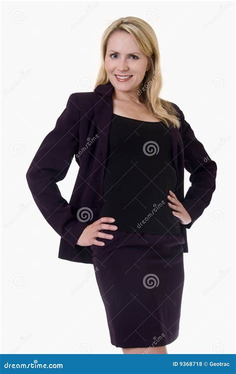 Blonde Business Woman Stock Photo Image Of Fashion Friendly 9368718