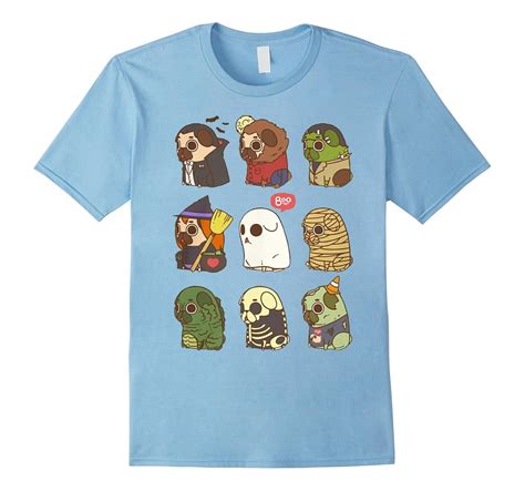 pug shirt cute pug style halloween  shirt cl colamaga