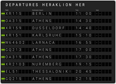 Heraklion Nikos Kazantzakis Airport Departures & [HER] Flight Schedules