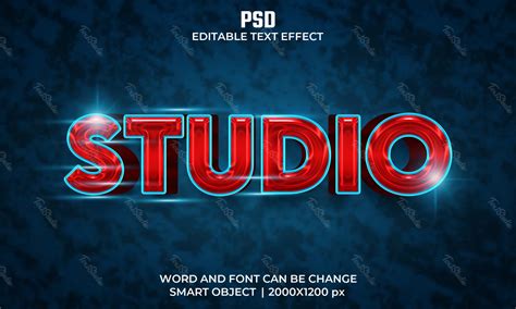 Effet De Texte Studio Fichier PSD Photoshop Gratuit TextStudio