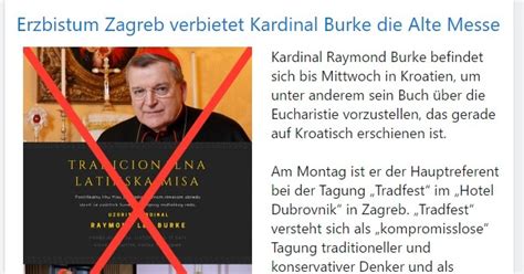 Tradicionalna Latinska Misa Sramota Zagreba Ke Nadbiskupije Vijest O