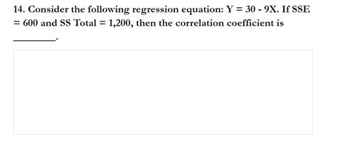 Answered 14 Consider The Following Regression… Bartleby