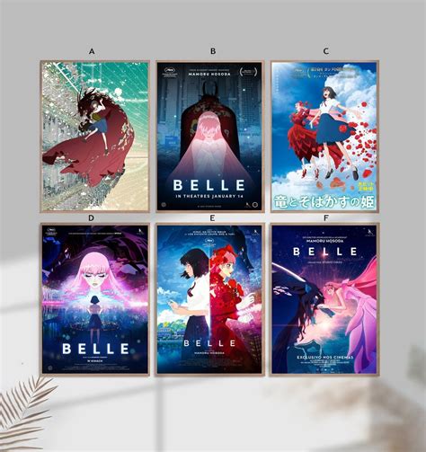 Belle Anime Film Classic Movie Home Decor Canvas Poster Unframe-8x12''16x24''24x36'' - Etsy