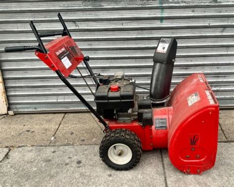 Yard Machine By Mtd 24 8hp Electric Start Two Stage Snow Blower No