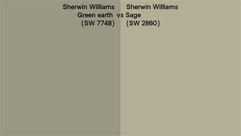 Sherwin Williams Green Earth Vs Sage Side By Side Comparison