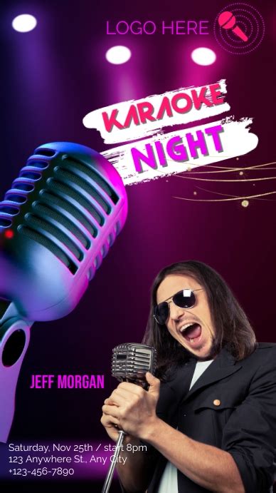 Karaoke Night party Template | PosterMyWall