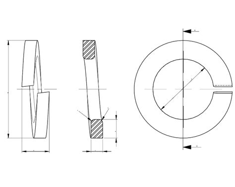 Rectangular Section Spring Washers Din