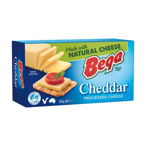 Bega Processed Cheddar Cheese Block 24x250g Global Food Products