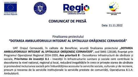 Prim Ria Cernavod A Finalizat Proiectul Dotarea Ambulatoriului