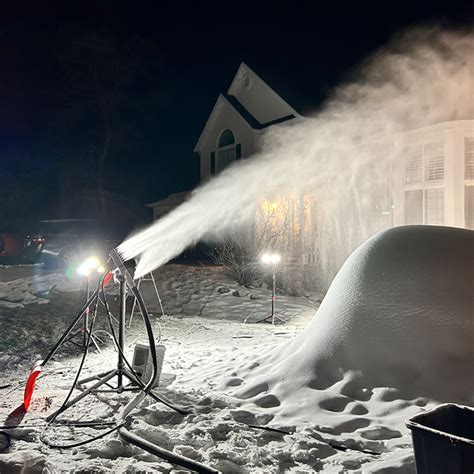 How Does Home Snowmaking Work Learn More Backyard Snowstorm