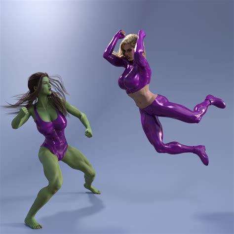 She Hulk vs Titania by wool74 on DeviantArt