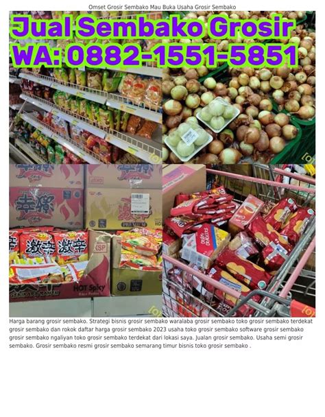 PPT 088ᒿ I55I 585I WA Harga Grosir Sembako Distributor Grosir