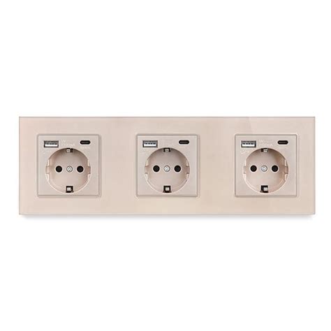 Розетка наружная, стеклянная, type-c, USB - купить по низкой цене в ...
