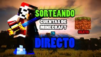 Sorteo De Cuentas De Minecraft Premium Y Jugando Minecraft En Directo