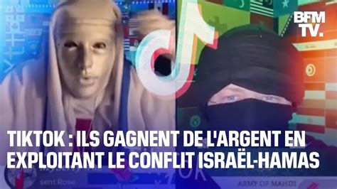 Guerre Israël Hamas comment Tiktok et des influenceurs gagnent de l