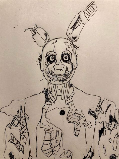 Springtrap Doodle Five Nights At Freddy S Amino