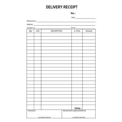 ♙big Size Carbonized Generic Receipts Delivery Receipt Sales