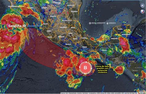 Zona de baja presión con probabilidad de desarrollo ciclónico