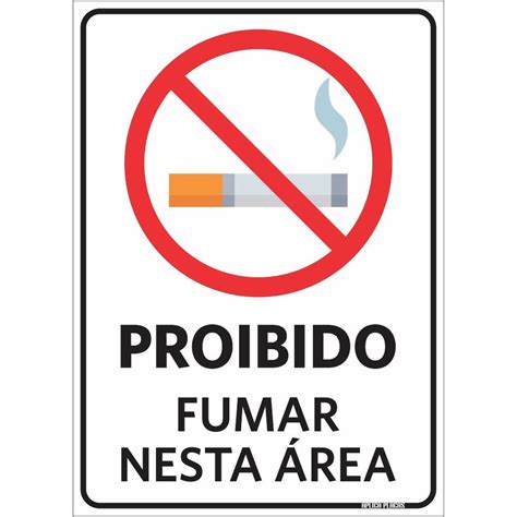 Placa Sinalização Condomínio Proibido Fumar nesta Área Submarino