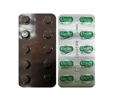 Bromhexine Tablet 8 Mg COHEXINE