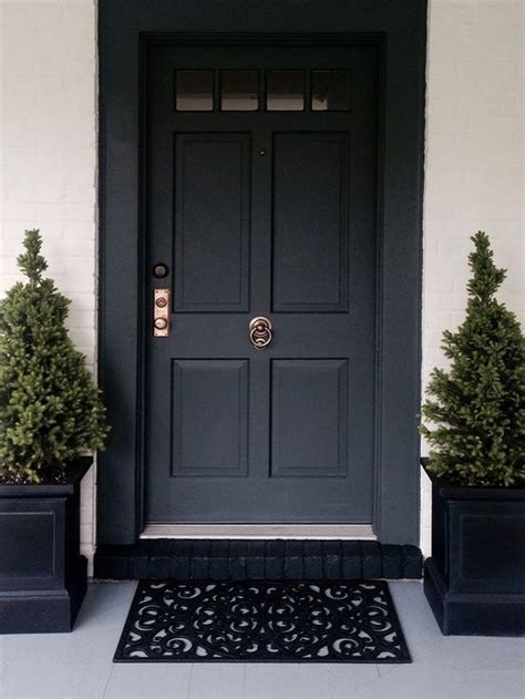 Black Doors With Black Trim Builders Villa