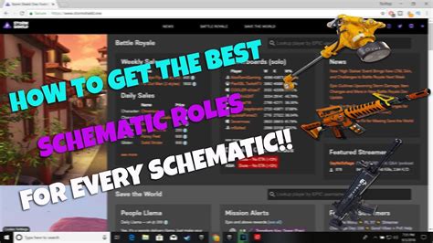 How To Find The Best Roles For Your Schematics Fortnite Save The