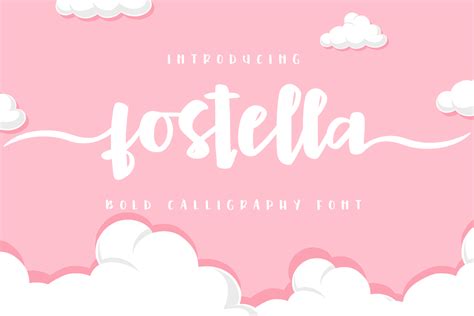 Fostella Font By Abodaniel Creative Fabrica