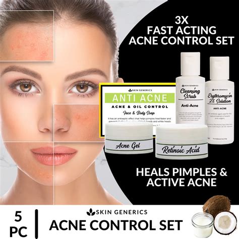 [acne Treatment Control Set] Skingenerics Acne Control Set 5pc Set