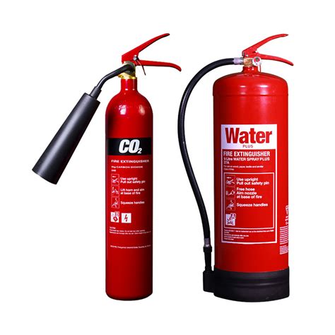 2kg Co2 And 9ltr Water Fire Extinguisher Pack Fireshield