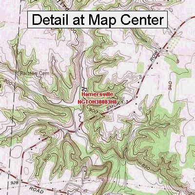 Amazon USGS Topographic Quadrangle Map Hamersville Ohio