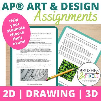 AP® Art & Design Assignments by Brushes and Pixels | TPT